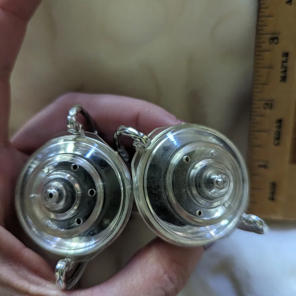 Vintage salt and pepper trophies